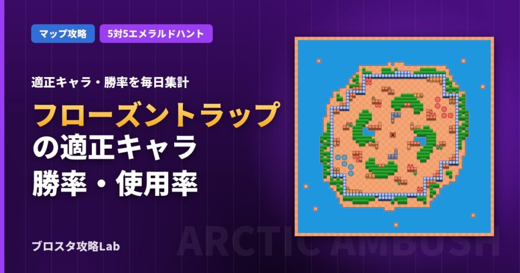 フローズントラップの適正キャラ・勝率（ブロスタ）