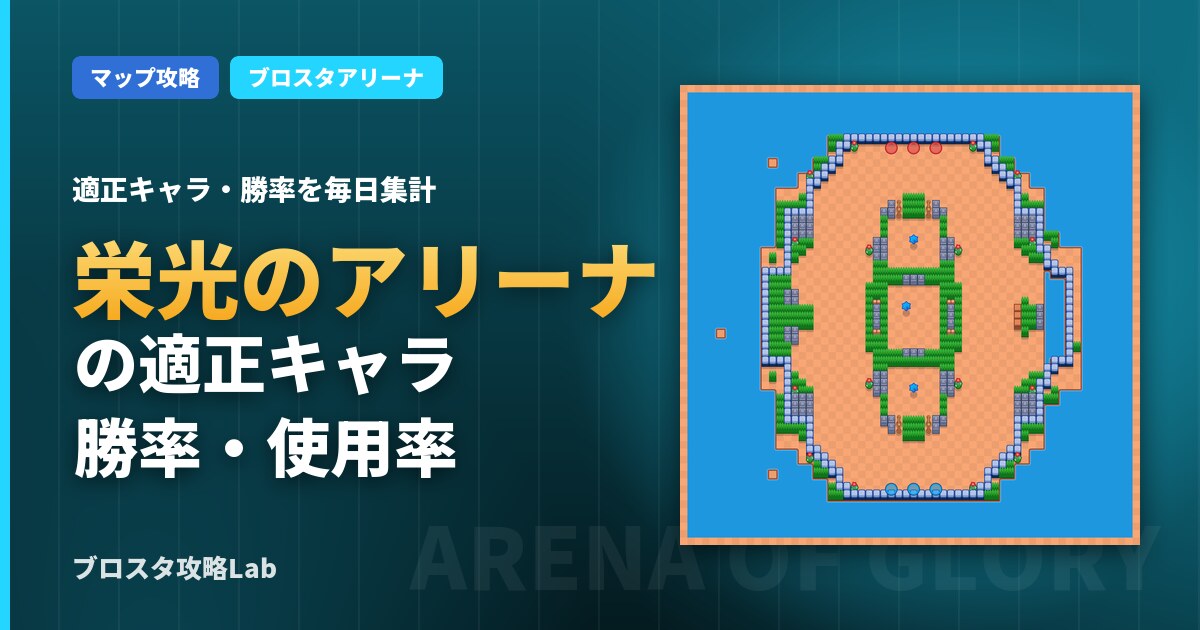 栄光のアリーナの適正キャラ・勝率(ブロスタ)