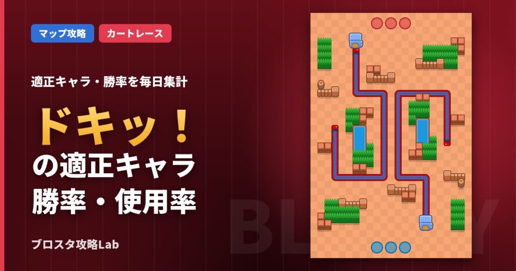 ドキッ！の適正キャラ・勝率（ブロスタ）