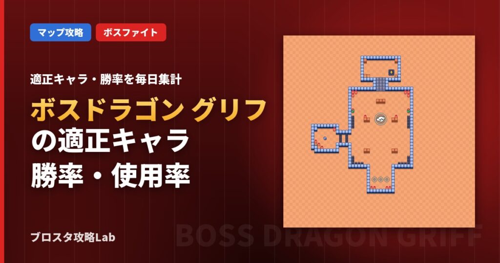 ボスドラゴン グリフの適正キャラ・勝率（ブロスタ）
