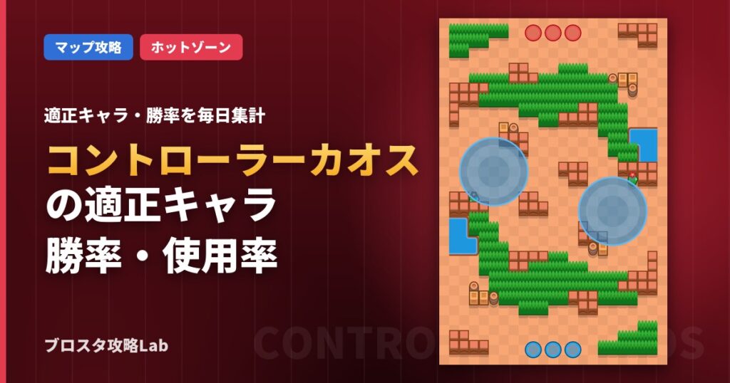 コントローラーカオスの適正キャラ・勝率（ブロスタ）