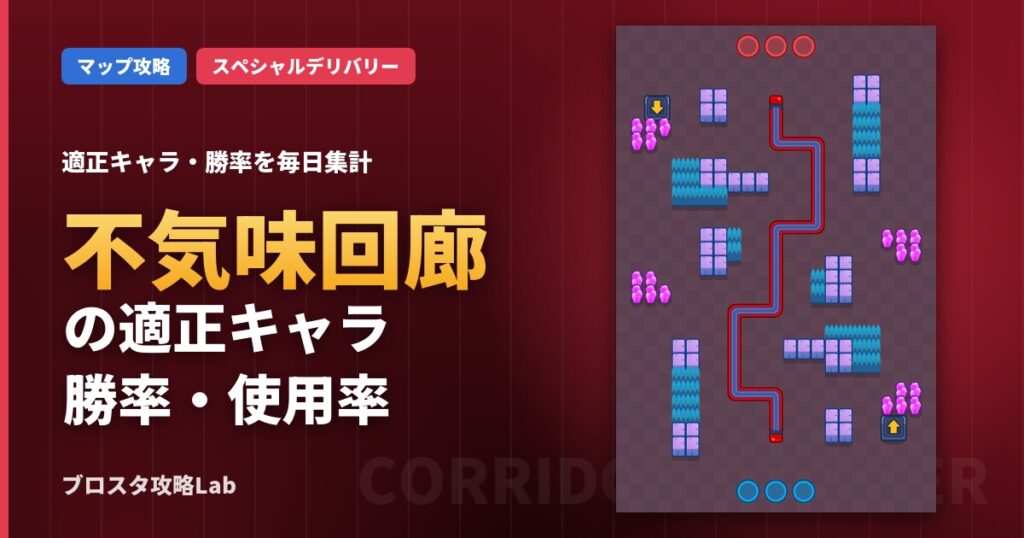 不気味回廊の適正キャラ・勝率（ブロスタ）