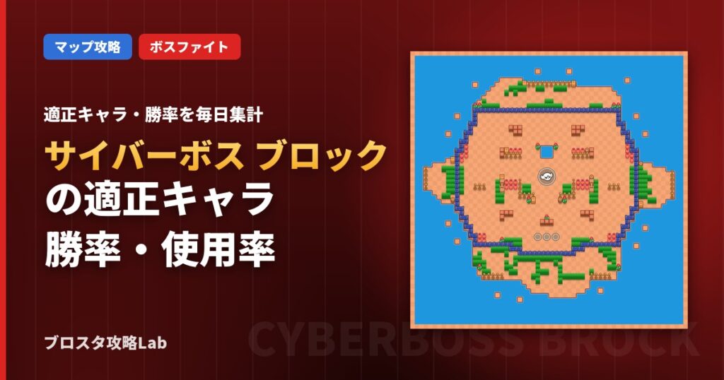 サイバーボス ブロックの適正キャラ・勝率（ブロスタ）