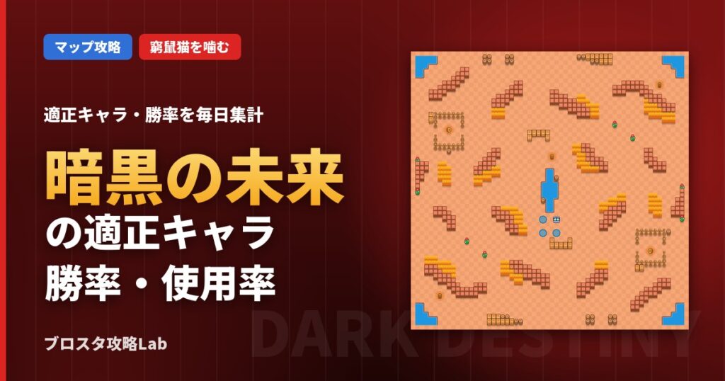 暗黒の未来の適正キャラ・勝率（ブロスタ）