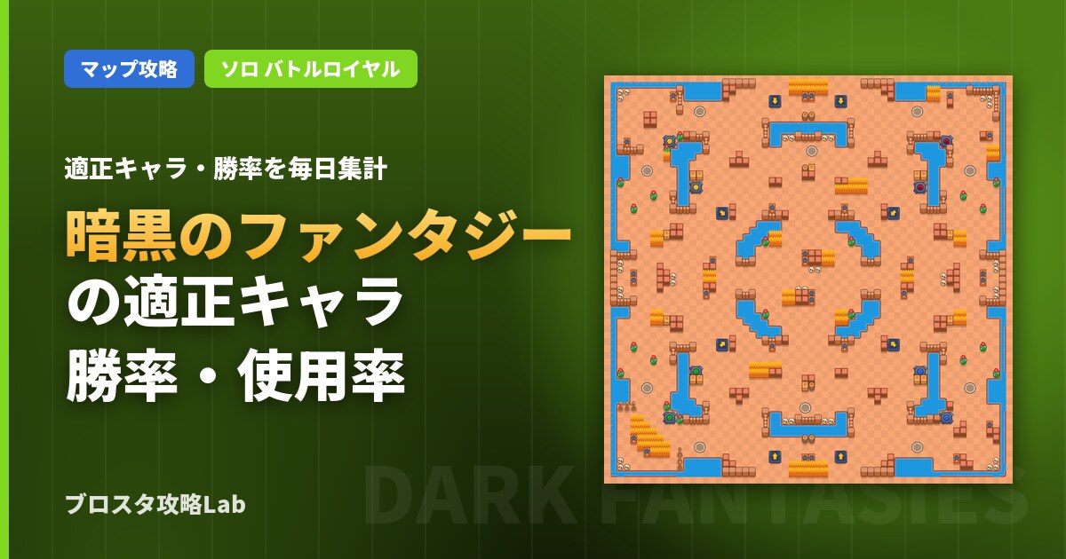 暗黒のファンタジーの適正キャラ・勝率（ブロスタ）