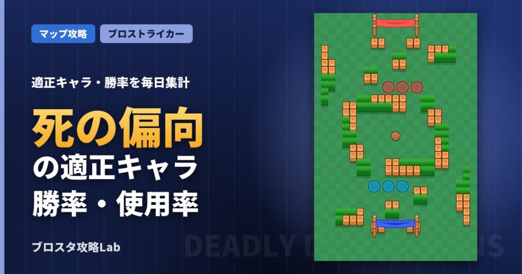 死の偏向の適正キャラ・勝率（ブロスタ）