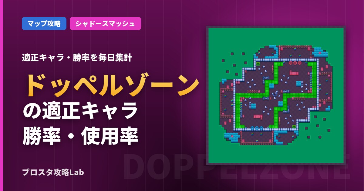 ドッペルゾーンの適正キャラ・勝率（ブロスタ）