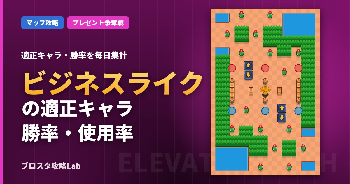 ビジネスライクの適正キャラ・勝率(ブロスタ)