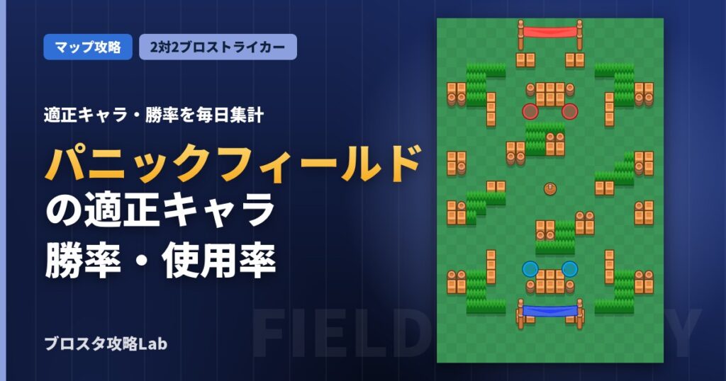 パニックフィールドの適正キャラ・勝率（ブロスタ）