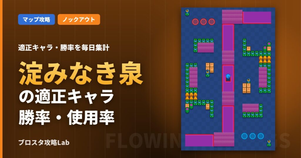 淀みなき泉の適正キャラ・勝率（ブロスタ）