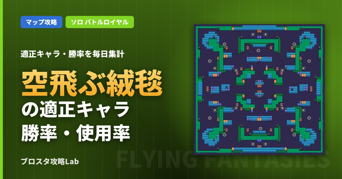 空飛ぶ絨毯の適正キャラ・勝率(ブロスタ)