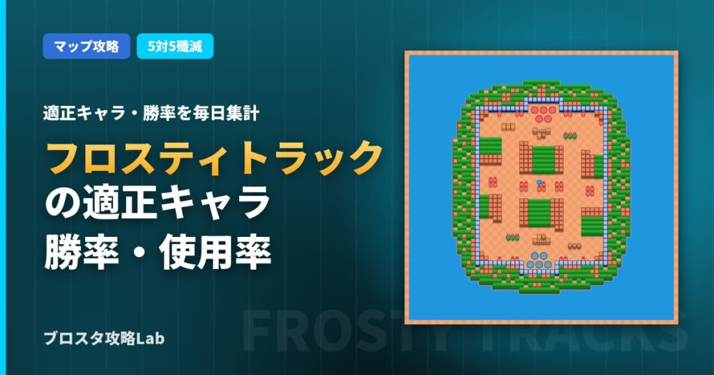フロスティトラックの適正キャラ・勝率（ブロスタ）