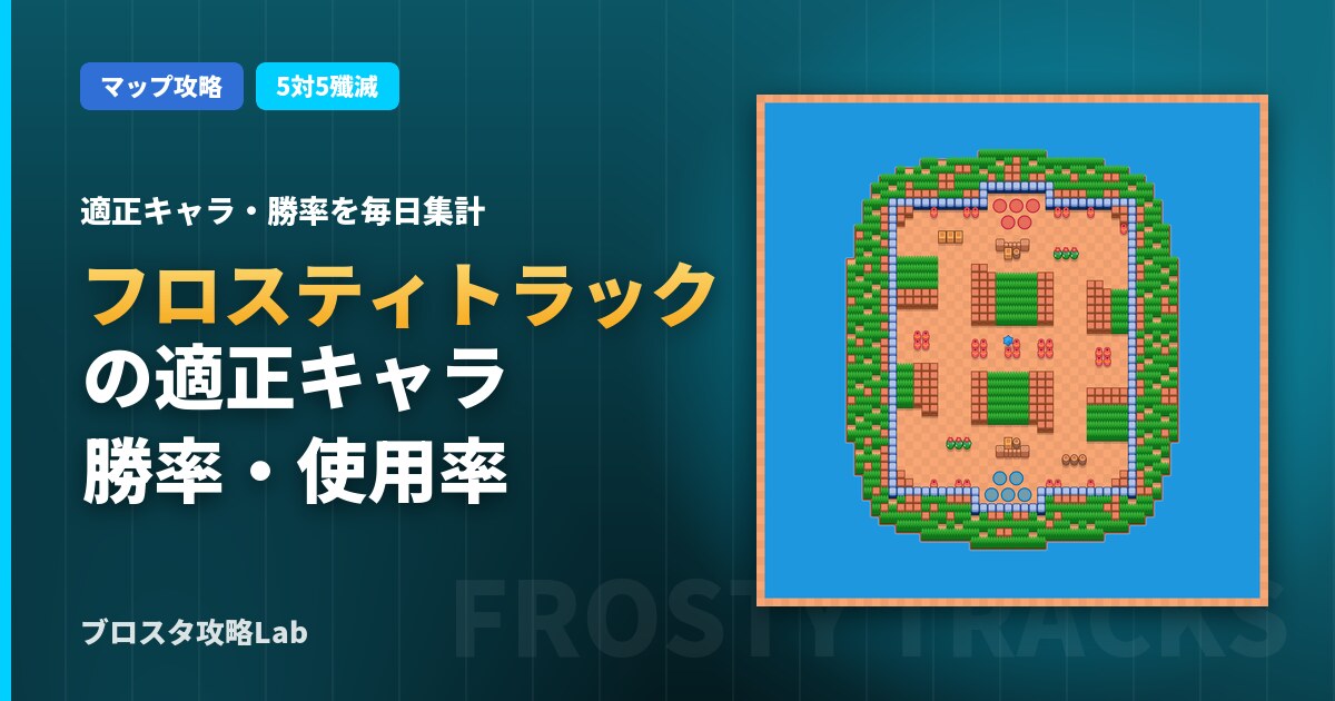 フロスティトラックの適正キャラ・勝率(ブロスタ)