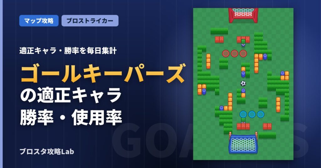 ゴールキーパーズの適正キャラ・勝率（ブロスタ）