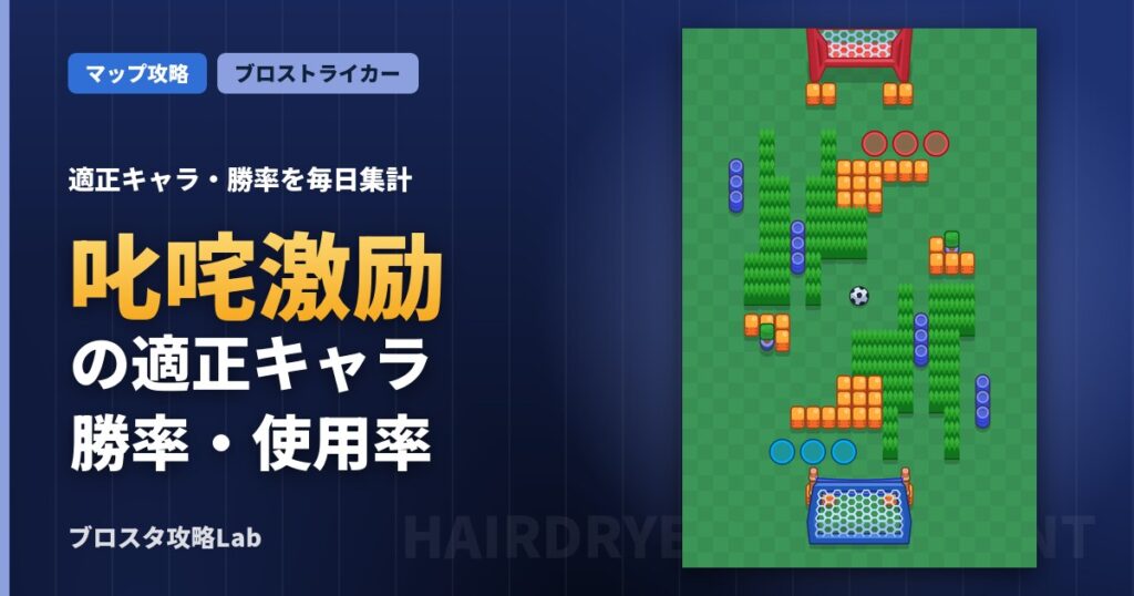 叱咤激励の適正キャラ・勝率（ブロスタ）