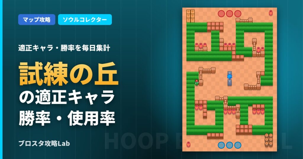 試練の丘の適正キャラ・勝率（ブロスタ）