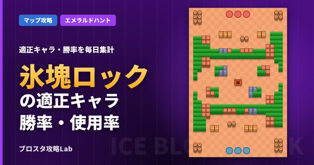 氷塊ロックの適正キャラ・勝率（ブロスタ）