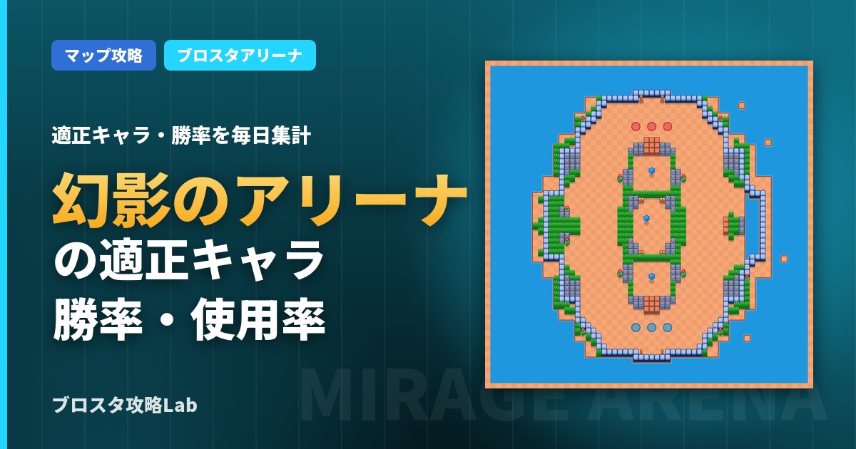 幻影のアリーナの適正キャラ・勝率(ブロスタ)