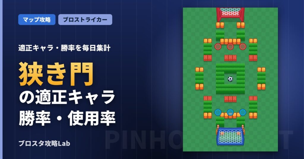 狭き門の適正キャラ・勝率（ブロスタ）