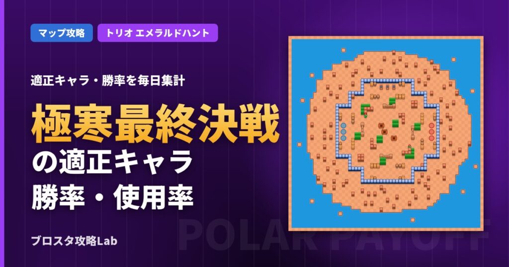 極寒最終決戦の適正キャラ・勝率（ブロスタ）