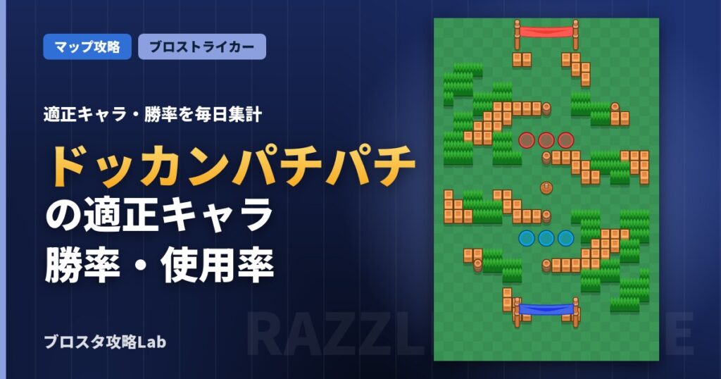 ドッカンパチパチの適正キャラ・勝率（ブロスタ）