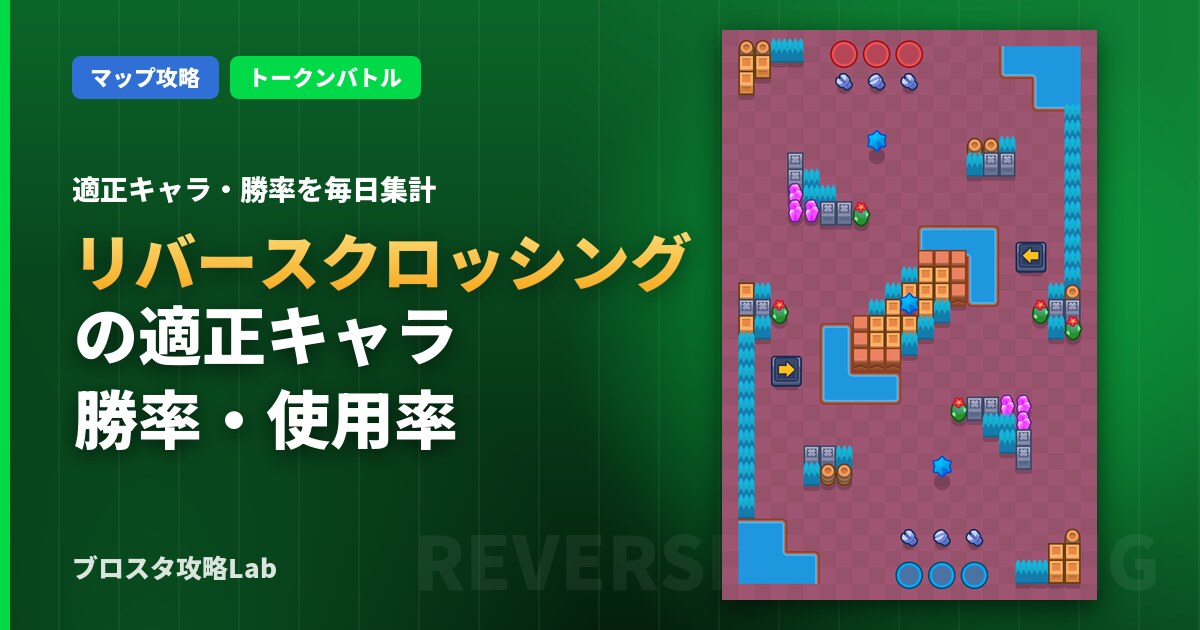 リバースクロッシングの適正キャラ・勝率(ブロスタ)