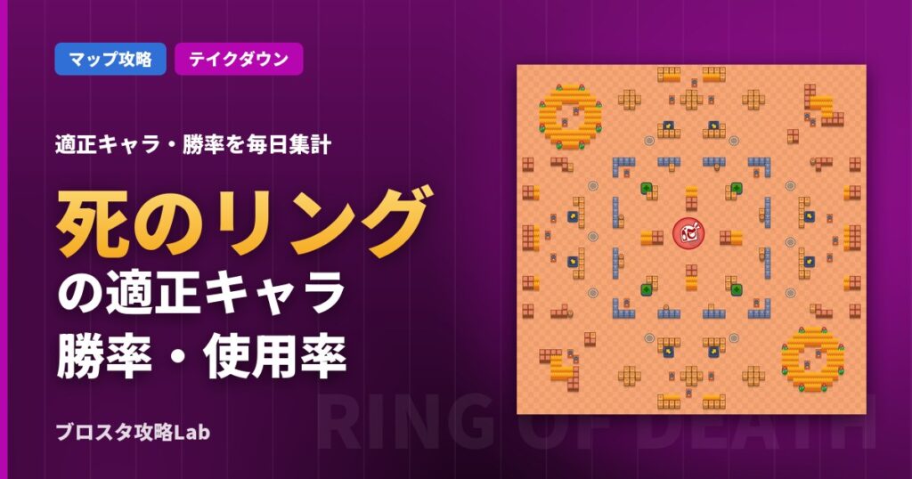 死のリングの適正キャラ・勝率（ブロスタ）