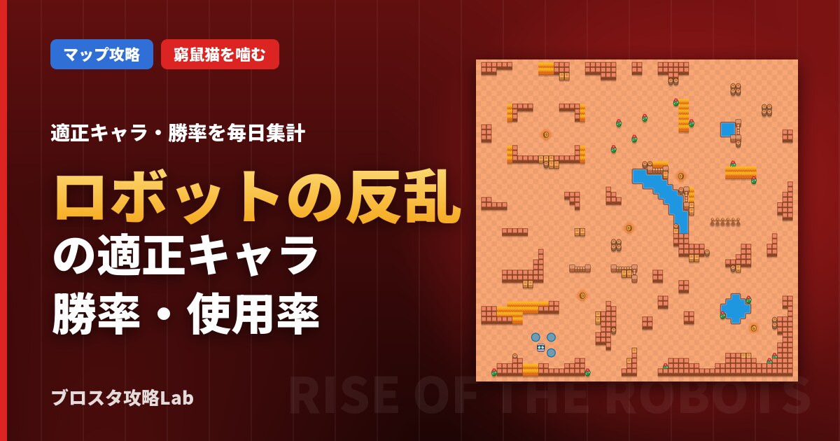 ロボットの反乱の適正キャラ・勝率(ブロスタ)