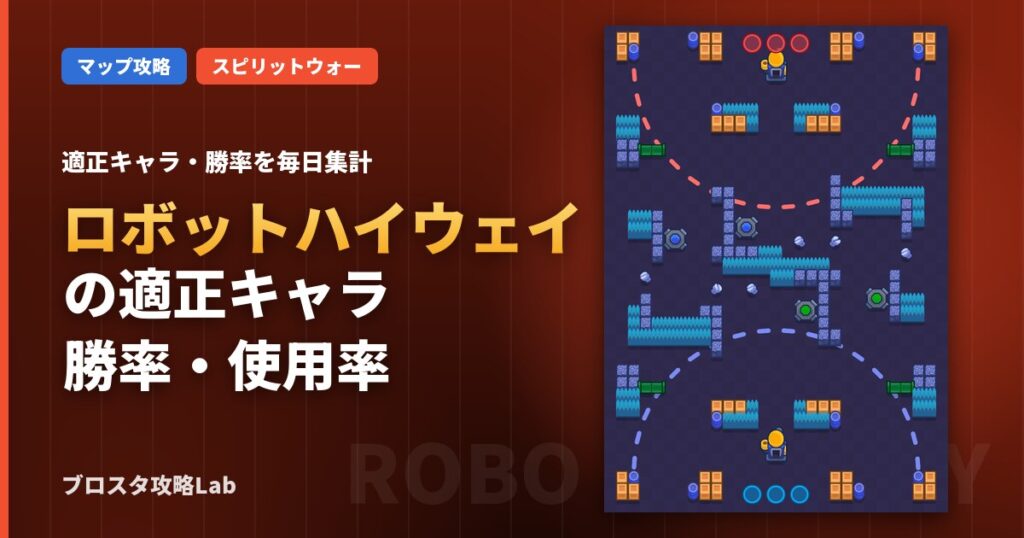 ロボットハイウェイの適正キャラ・勝率（ブロスタ）