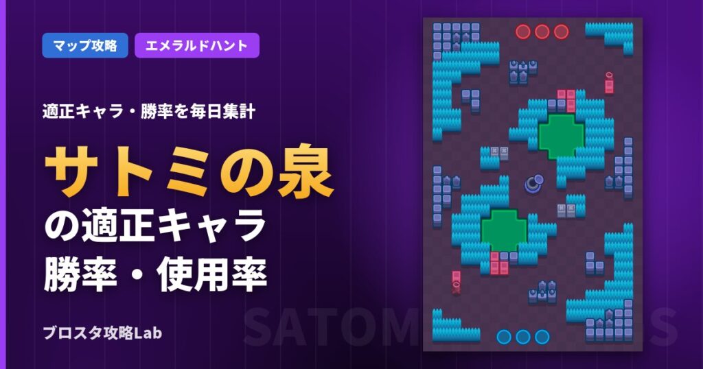 サトミの泉の適正キャラ・勝率（ブロスタ）