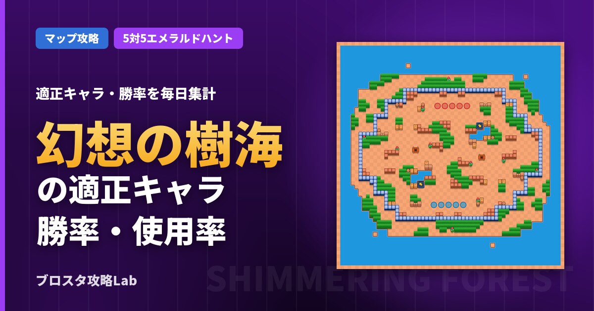 幻想の樹海の適正キャラ・勝率（ブロスタ）