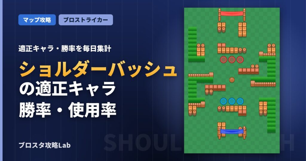 ショルダーバッシュの適正キャラ・勝率（ブロスタ）