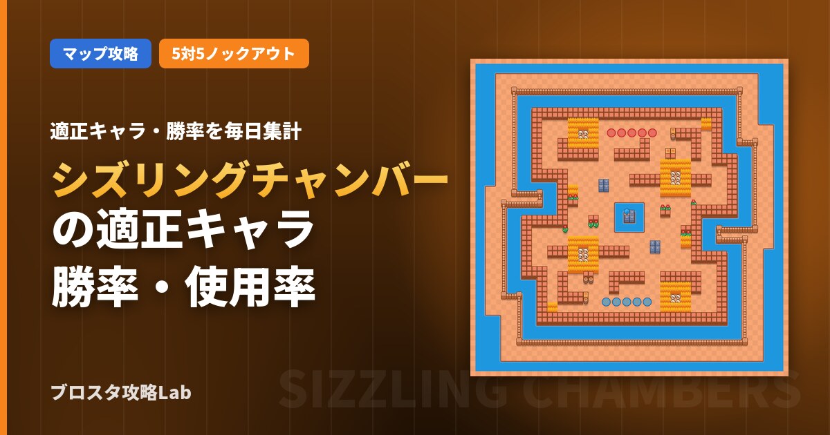 シズリングチャンバーの適正キャラ・勝率（ブロスタ）