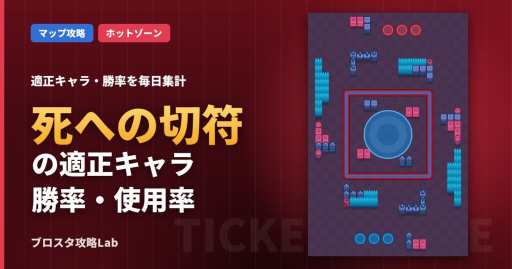 死への切符の適正キャラ・勝率（ブロスタ）