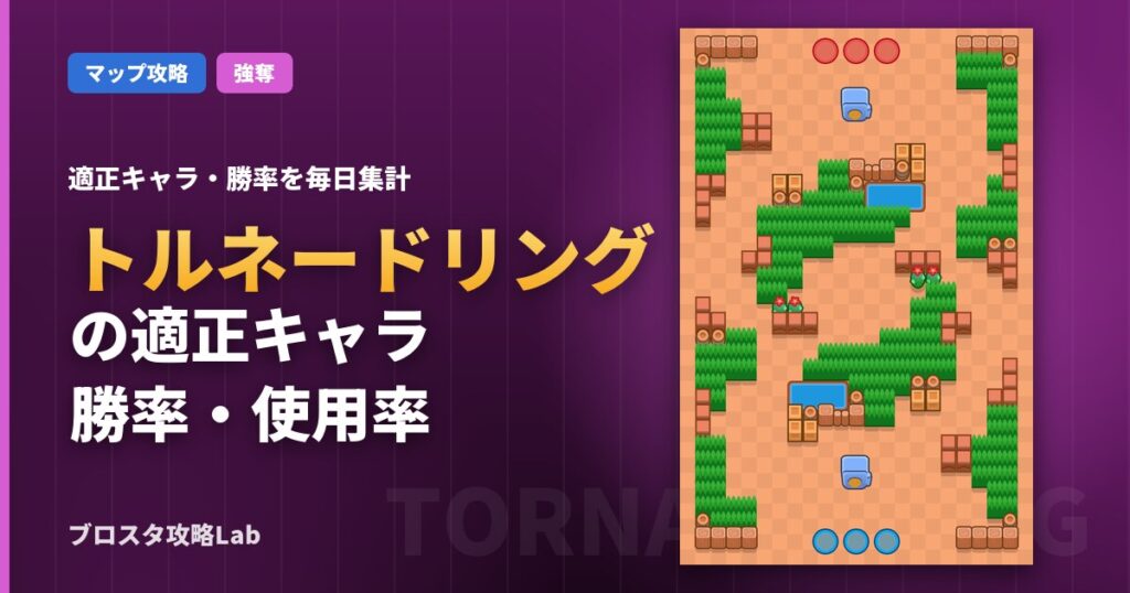 トルネードリングの適正キャラ・勝率（ブロスタ）