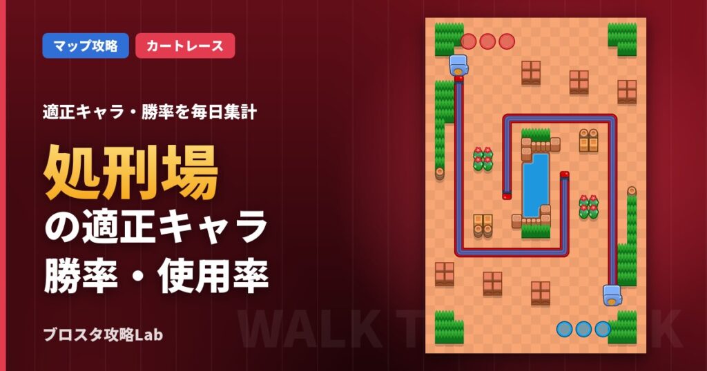 処刑場の適正キャラ・勝率（ブロスタ）