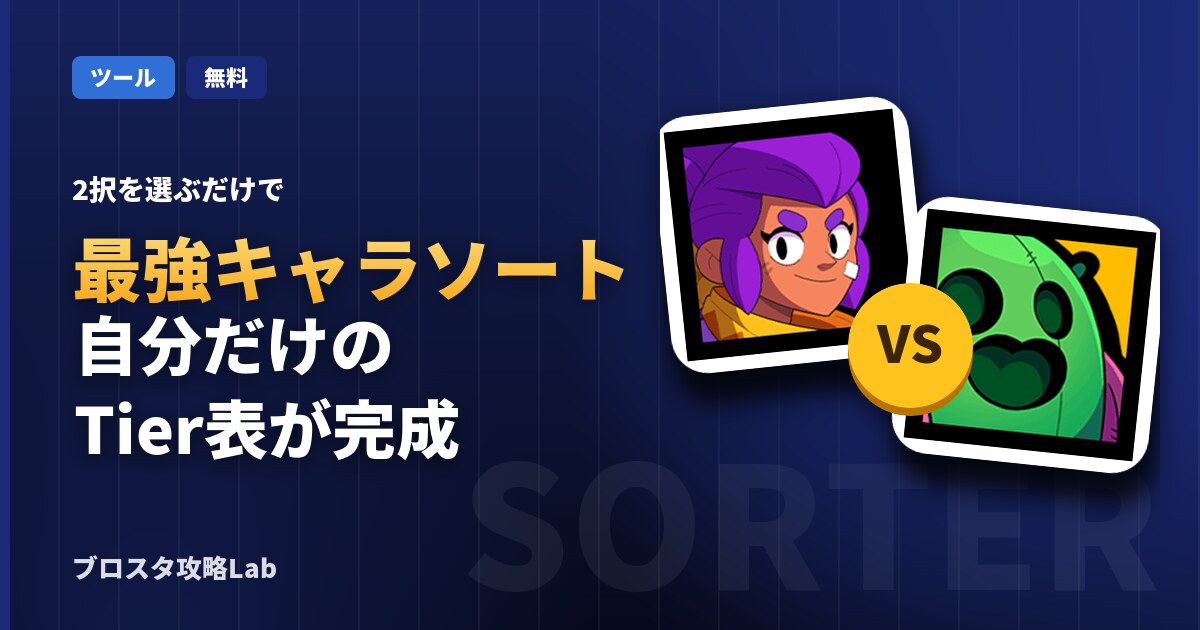 ブロスタ最強キャラソート