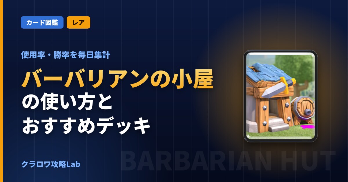 バーバリアンの小屋の使い方とおすすめデッキ（クラロワ）