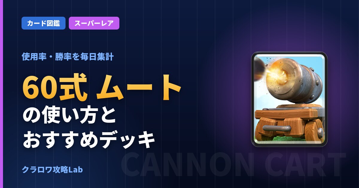 60式 ムートの使い方とおすすめデッキ（クラロワ）
