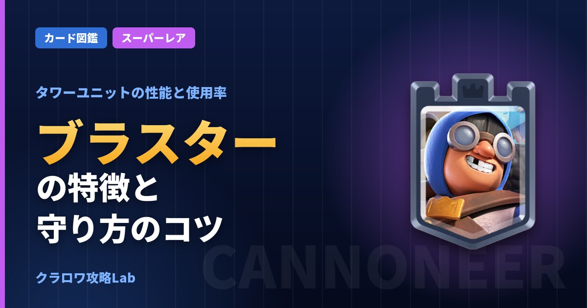 ブラスターの使い方とおすすめデッキ(クラロワ)