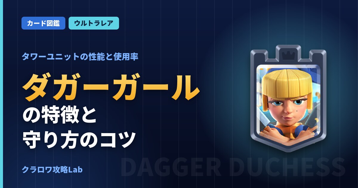 ダガーガールの使い方とおすすめデッキ（クラロワ）