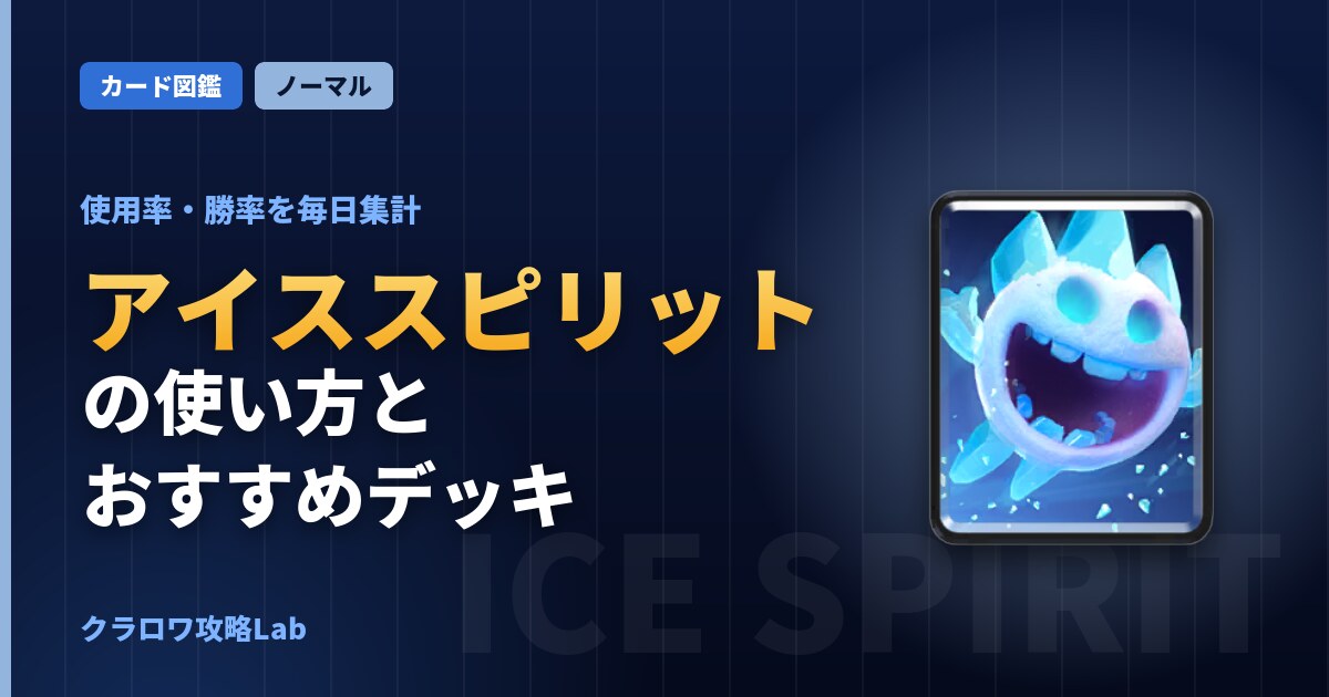 アイススピリットの使い方とおすすめデッキ（クラロワ）