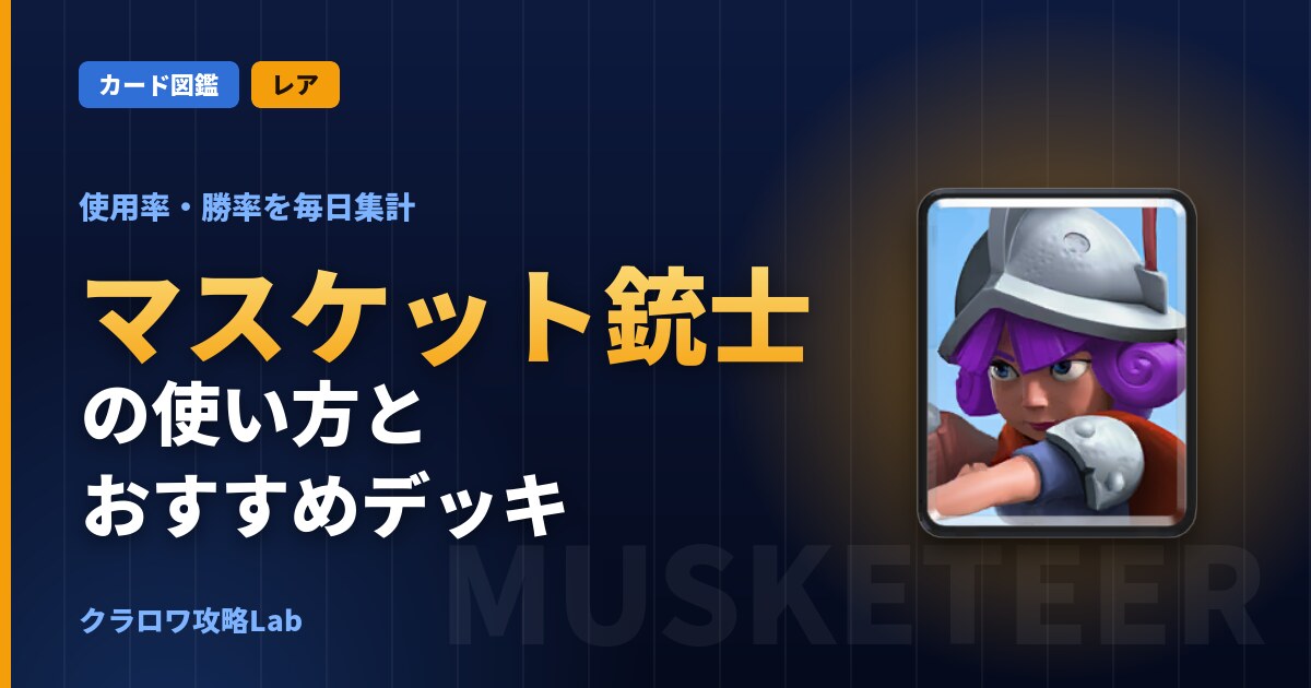 マスケット銃士の使い方とおすすめデッキ（クラロワ）