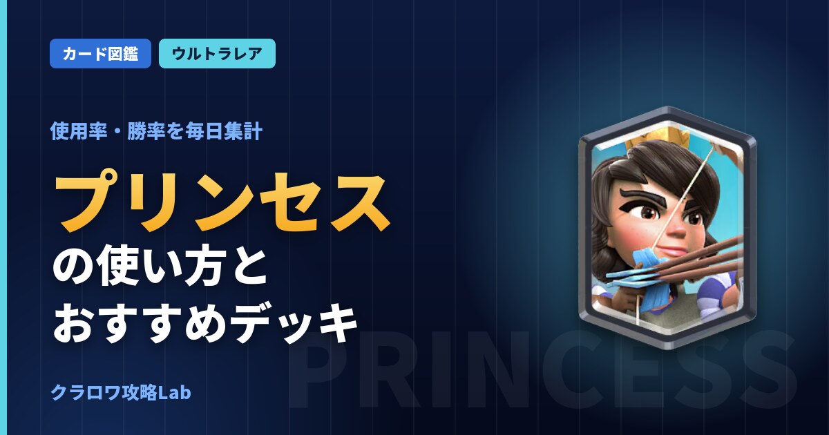 プリンセスの使い方とおすすめデッキ（クラロワ）