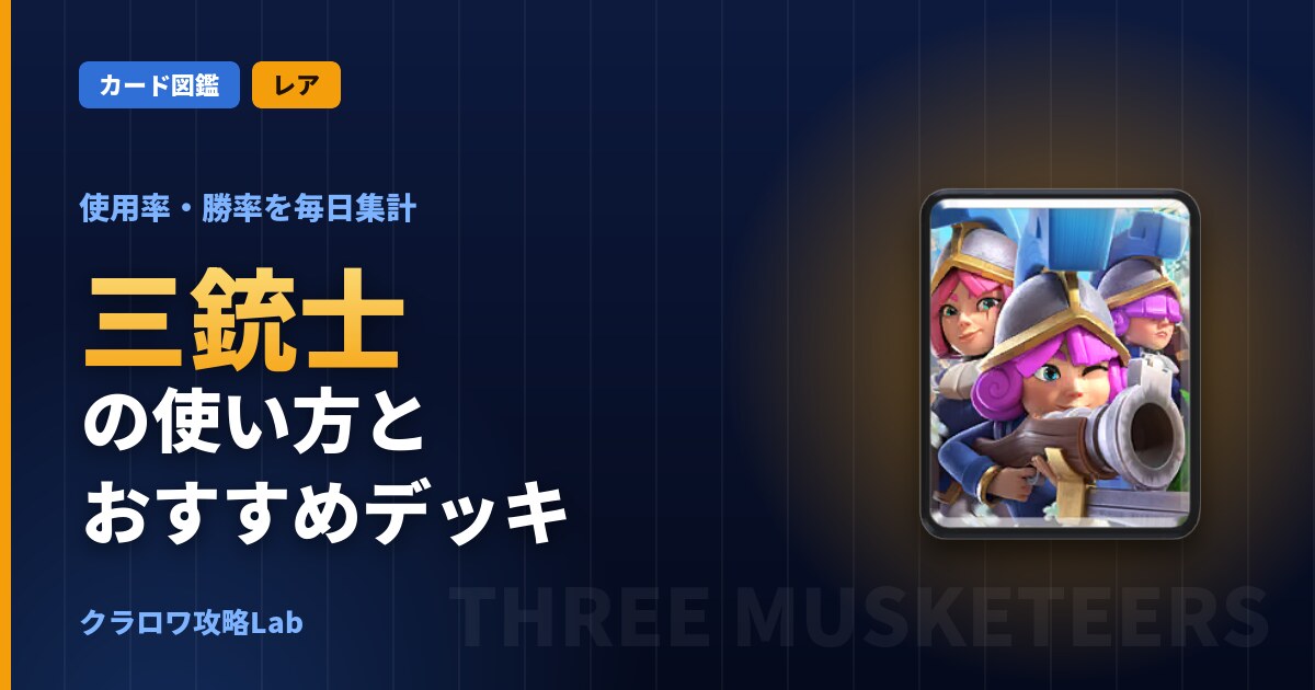 三銃士の使い方とおすすめデッキ（クラロワ）
