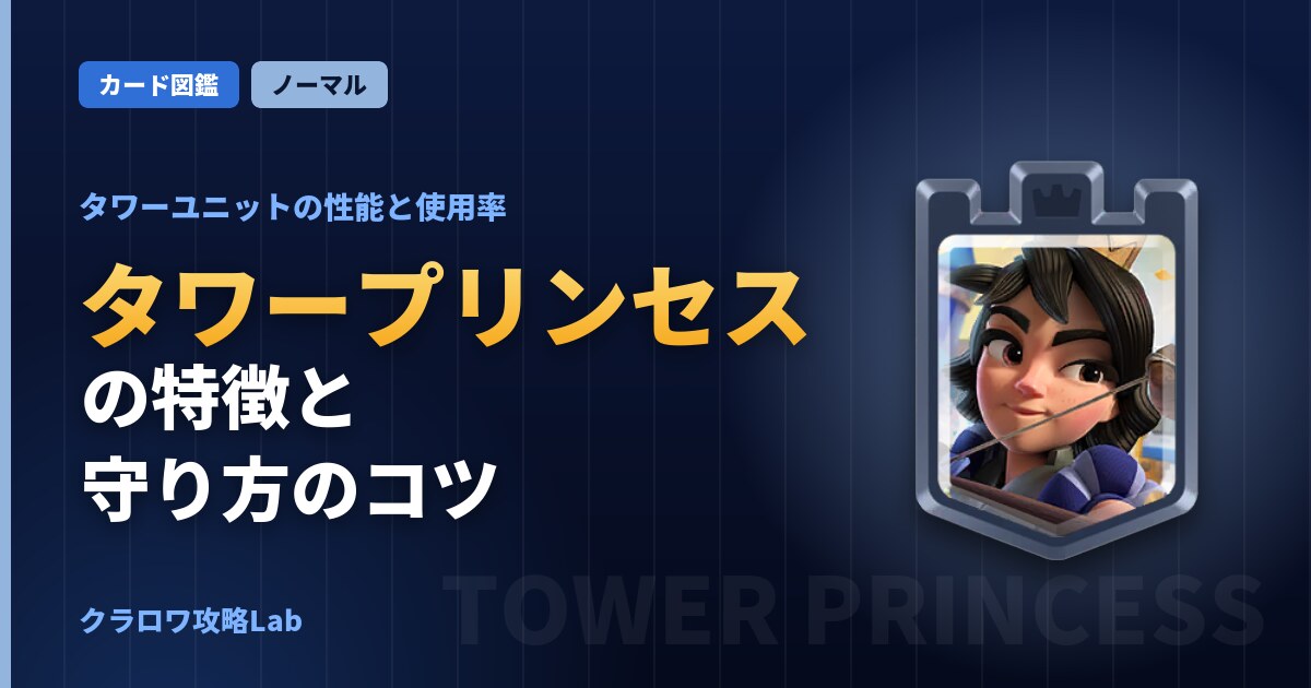 タワープリンセスの使い方とおすすめデッキ(クラロワ)