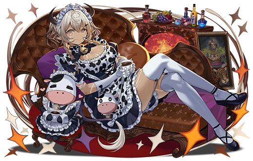 寛ぎメイド・カルーアミルクのイラスト