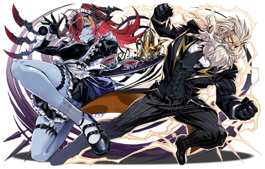 執事・ゼウス&メイド・ヘラのイラスト