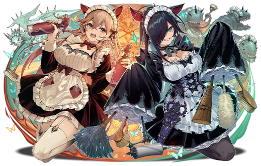 衛生管理メイド・ヴァレリア&ロシェのイラスト