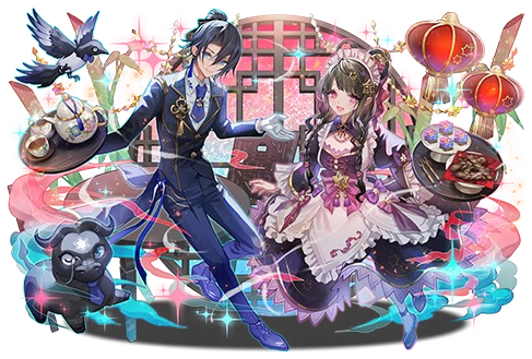 メイド・織姫&執事・彦星のイラスト
